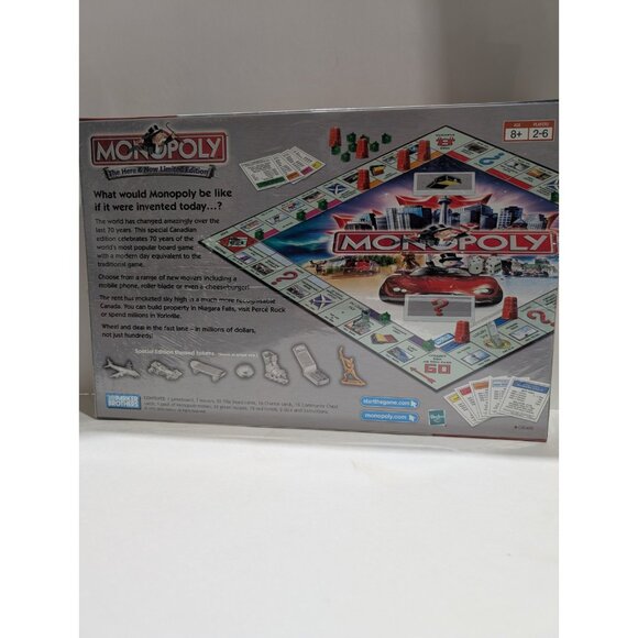 Monopoly Here & Now Canadian Edition FACTORY SEALED - Picture 2 of 2